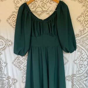 VACATION DRESS IN SPRUCE GREEN